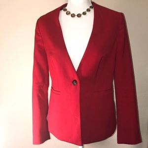 THE LIMITED RED ONE BUTTON BLAZER